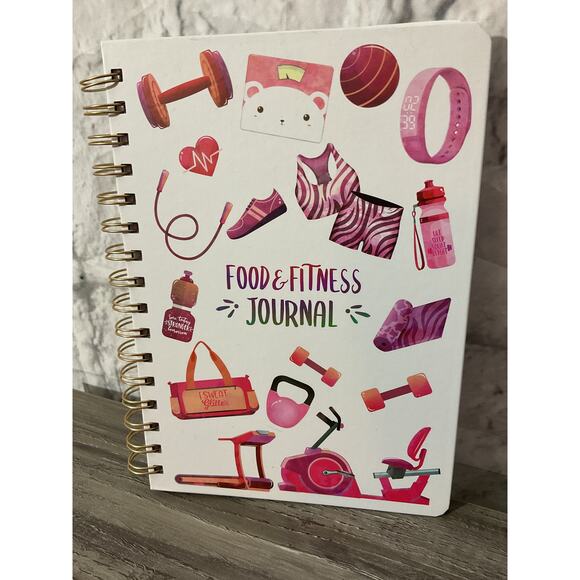NEW Food & Fitness Journal Spiral Bound Book Notes - Picture 1 of 7